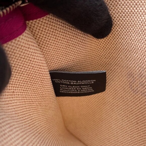 HERMES Flat Pouch New Yachting PM Size PM Canvas Beige/Purple - Picture 8 of 9